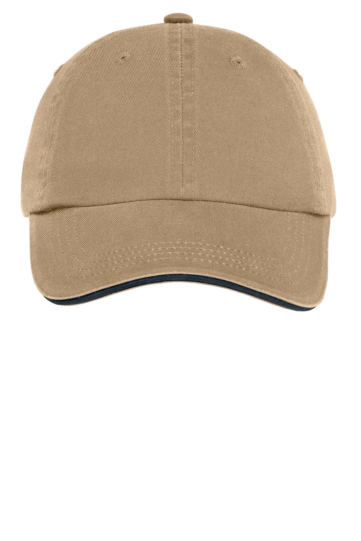 Port Authority Sandwich Bill Cap with Striped Closure. C830