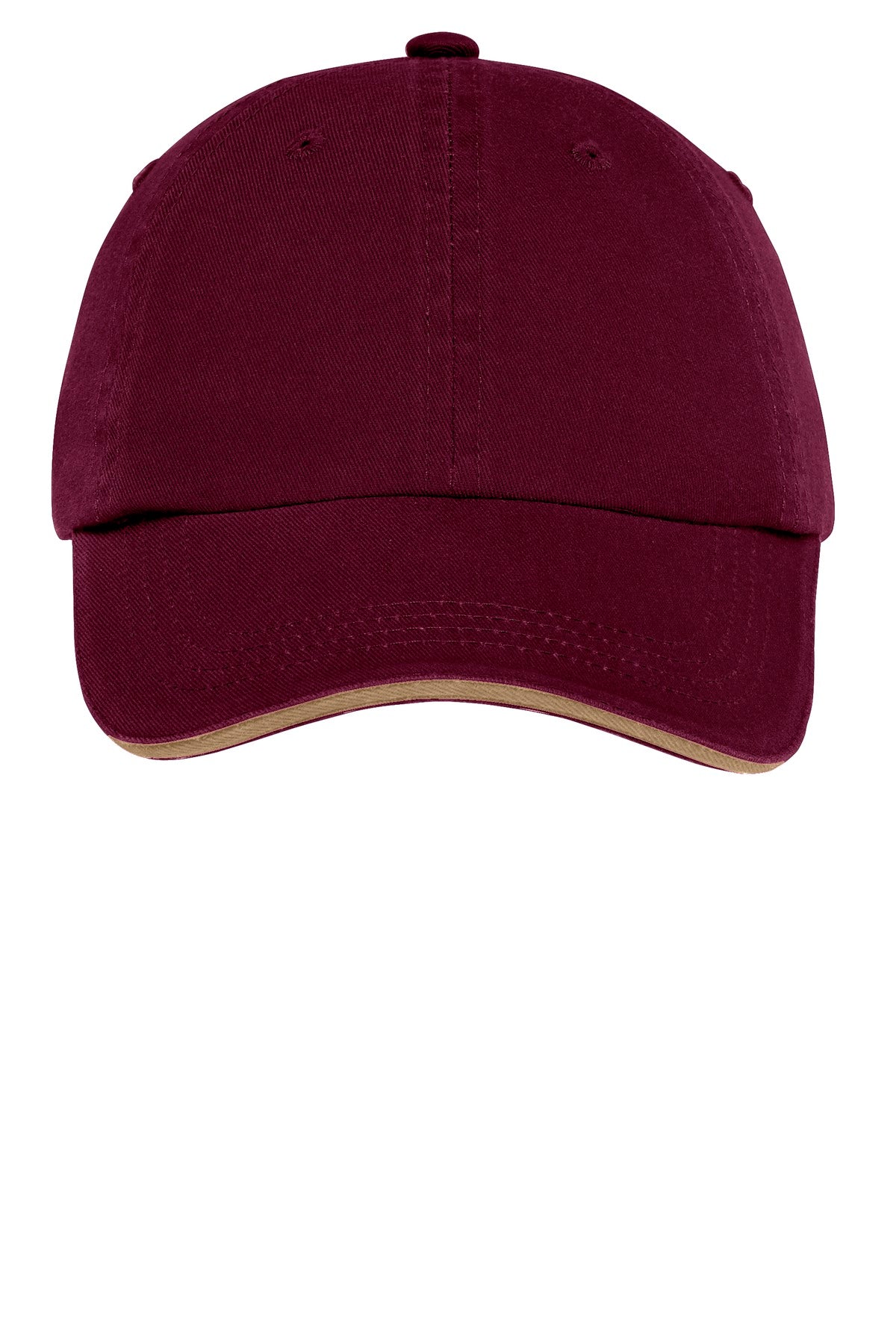 Port Authority Sandwich Bill Cap with Striped Closure. C830
