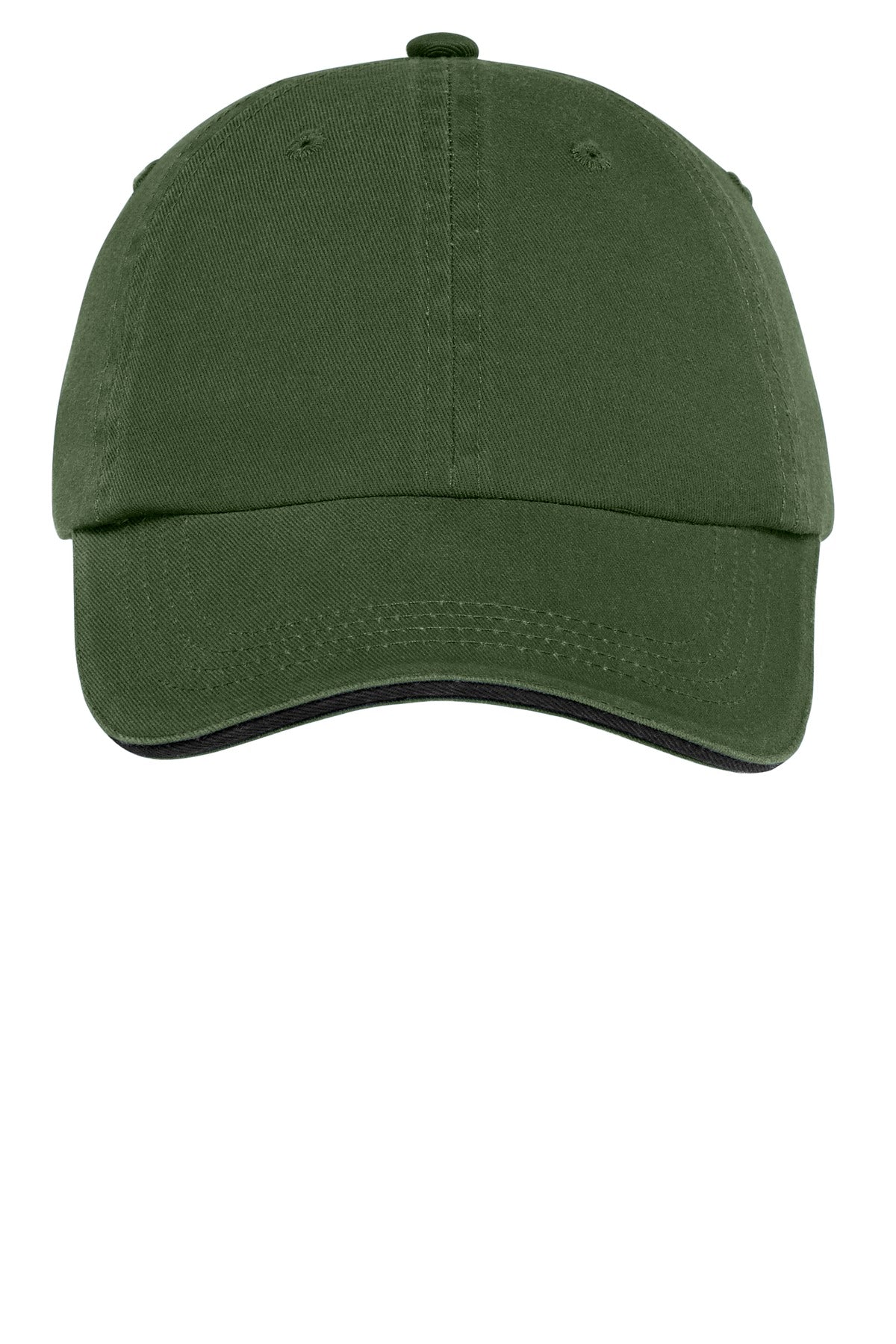 Port Authority Sandwich Bill Cap with Striped Closure. C830