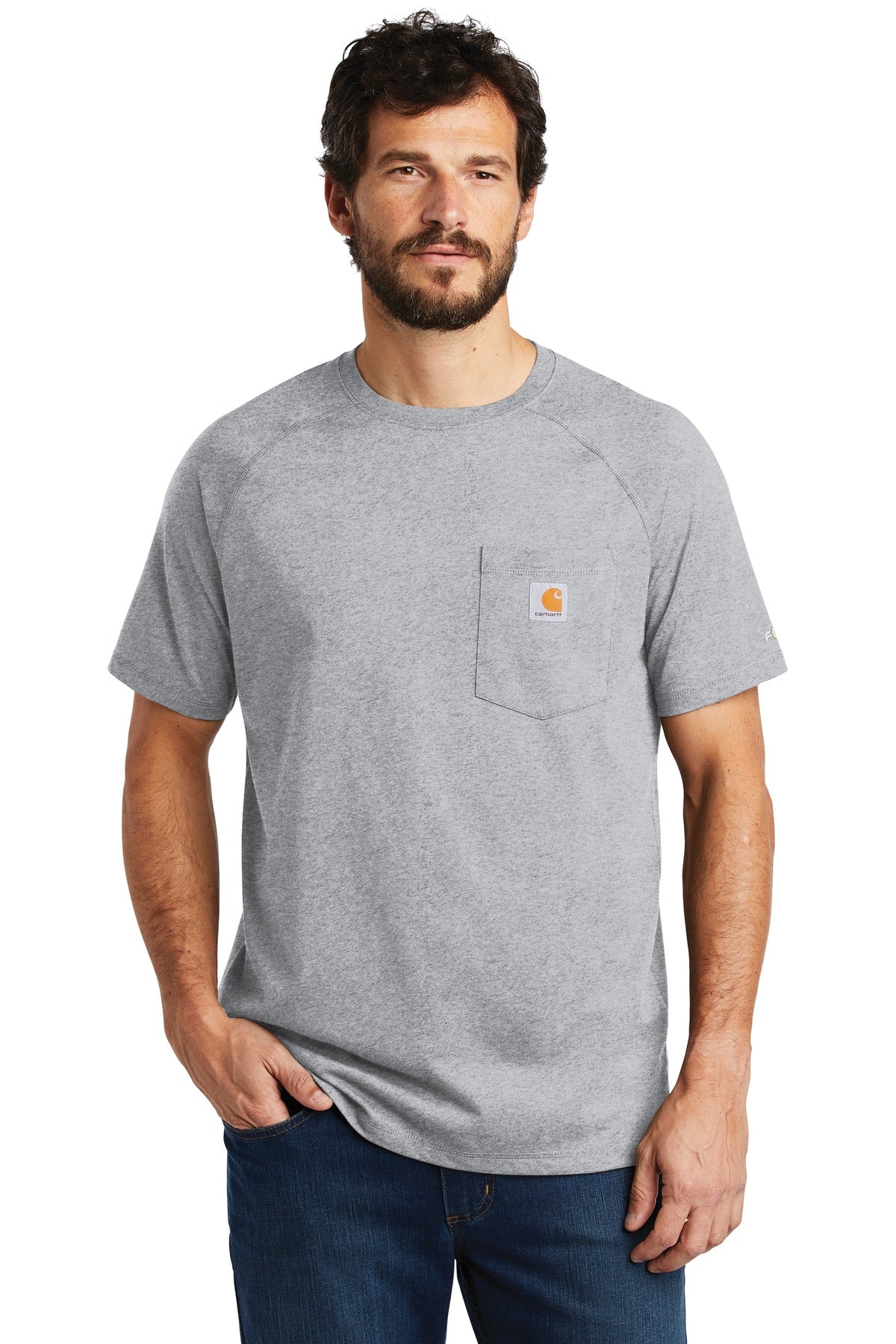 Carhartt Force Cotton Delmont Short Sleeve T-Shirt. CT100410