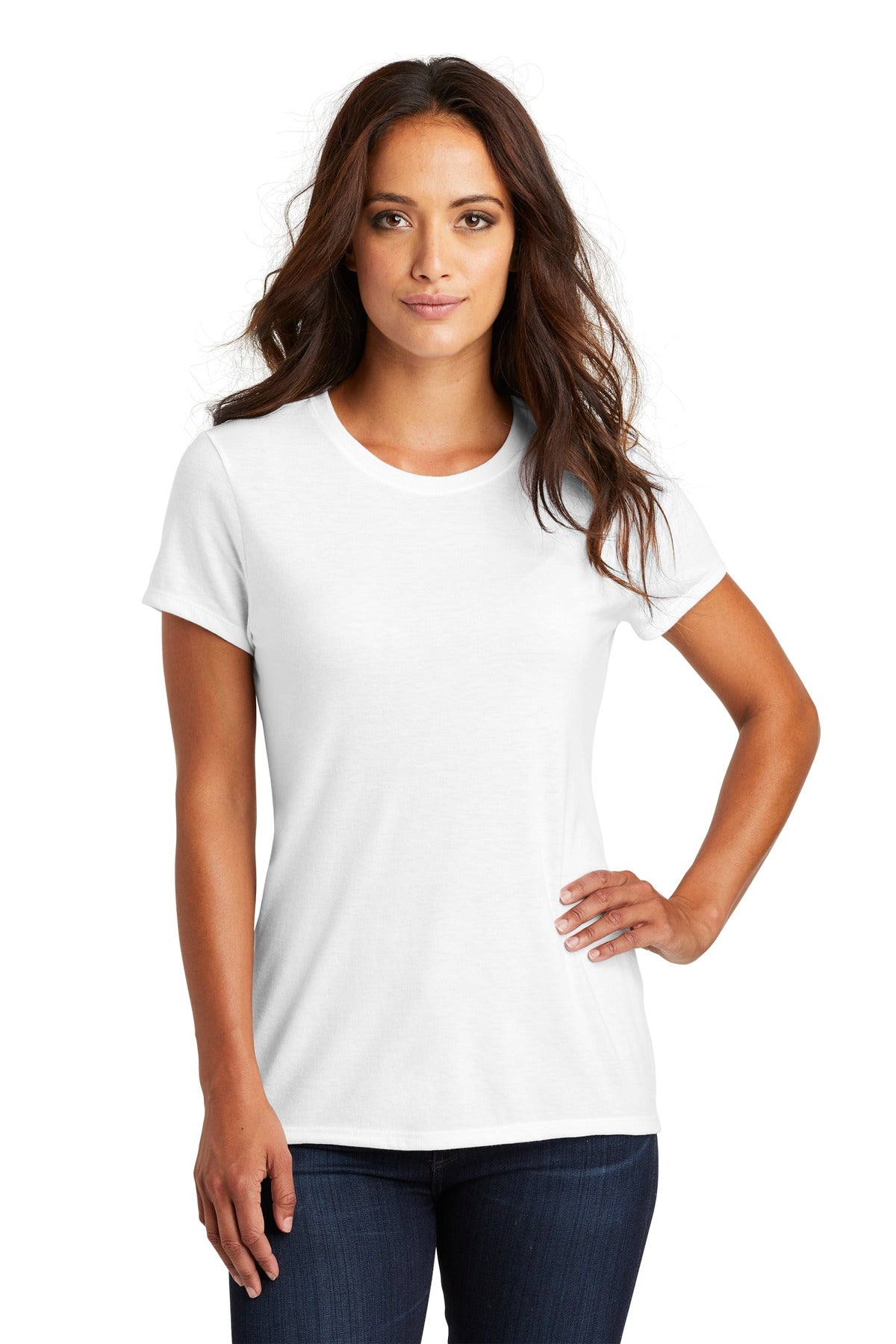 District Women's Perfect Tri Tee. DM130L