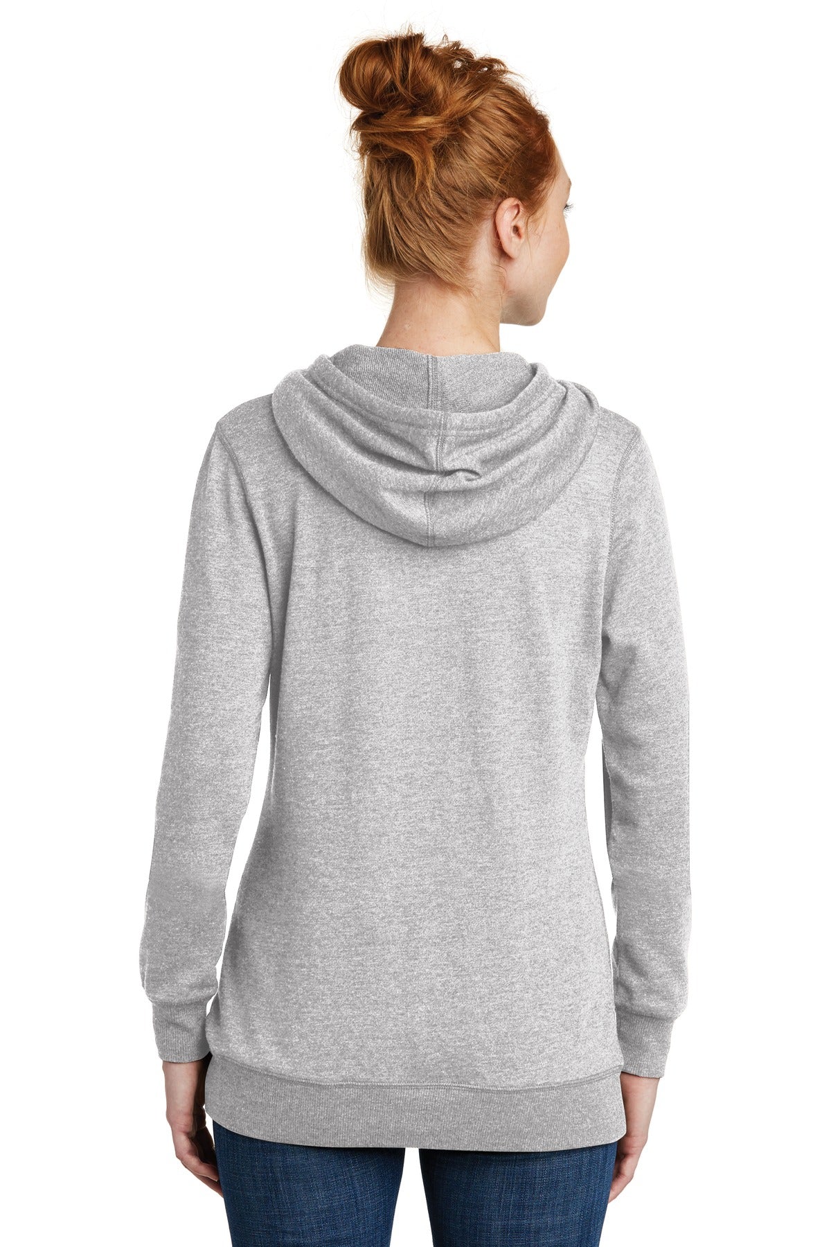 District Women's Lightweight Fleece Hoodie. DM493
