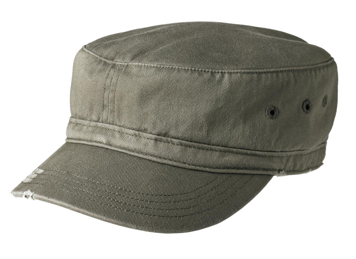 District Distressed Military Hat. DT605