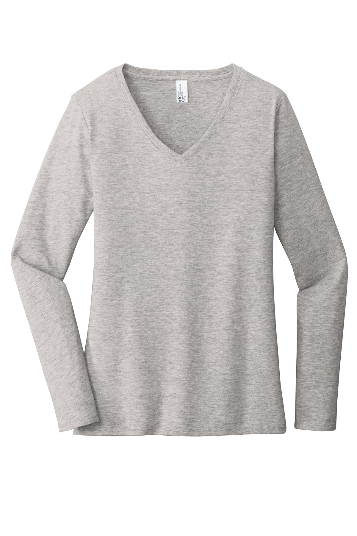 District Women's Very Important Tee Long Sleeve V-Neck. DT6201