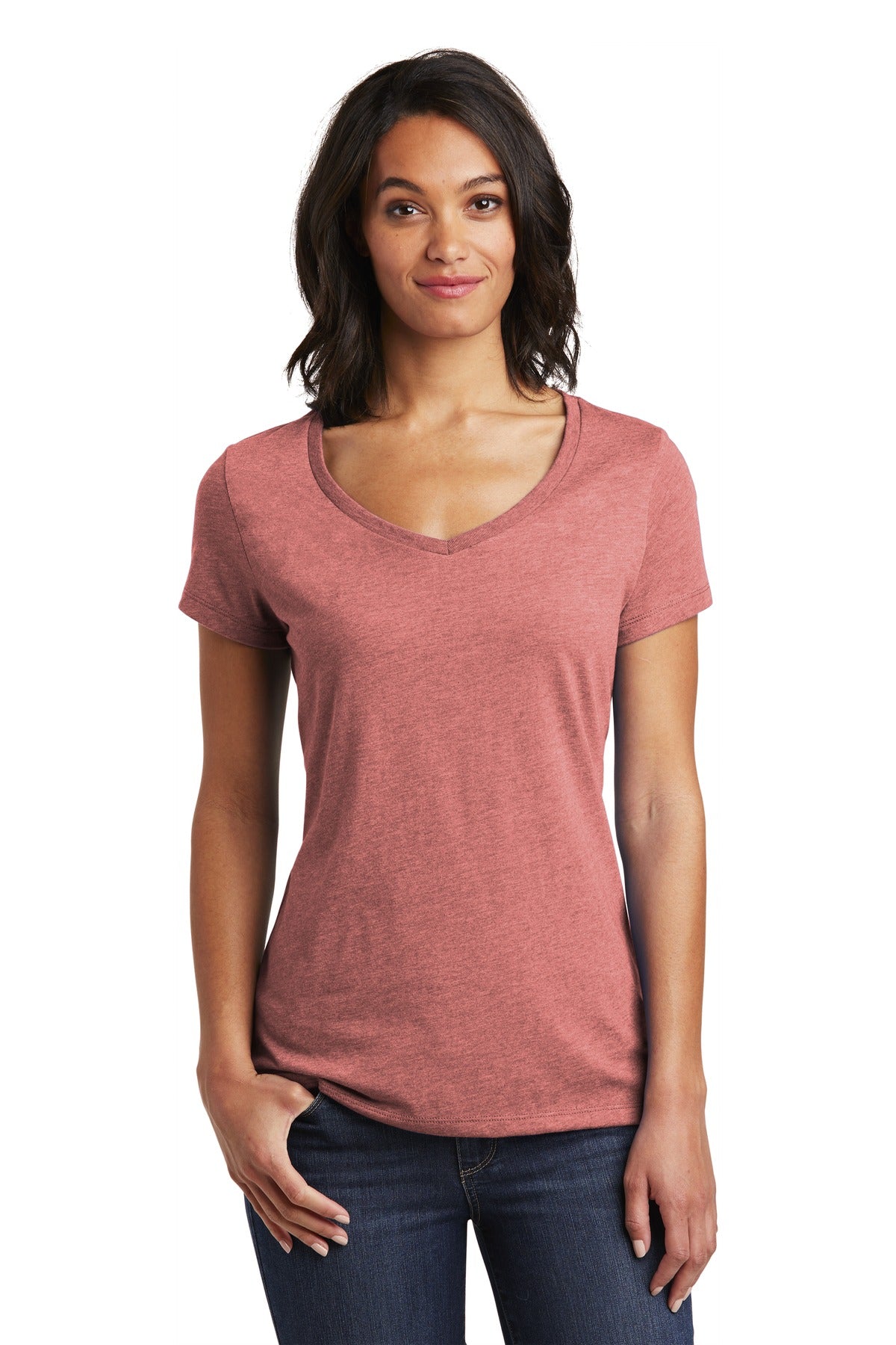 District Women's Very Important Tee V-Neck. DT6503