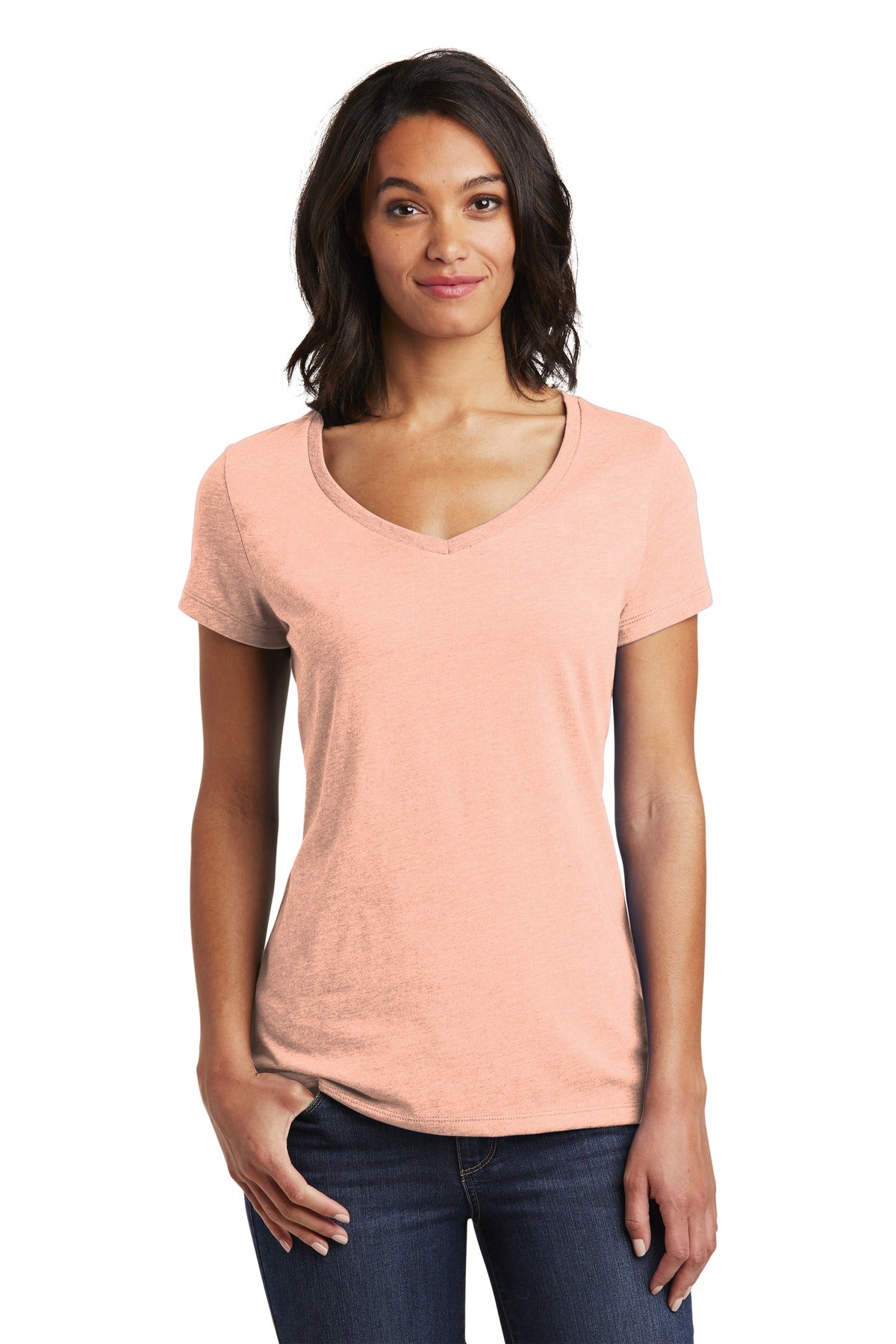 District Women's Very Important Tee V-Neck. DT6503