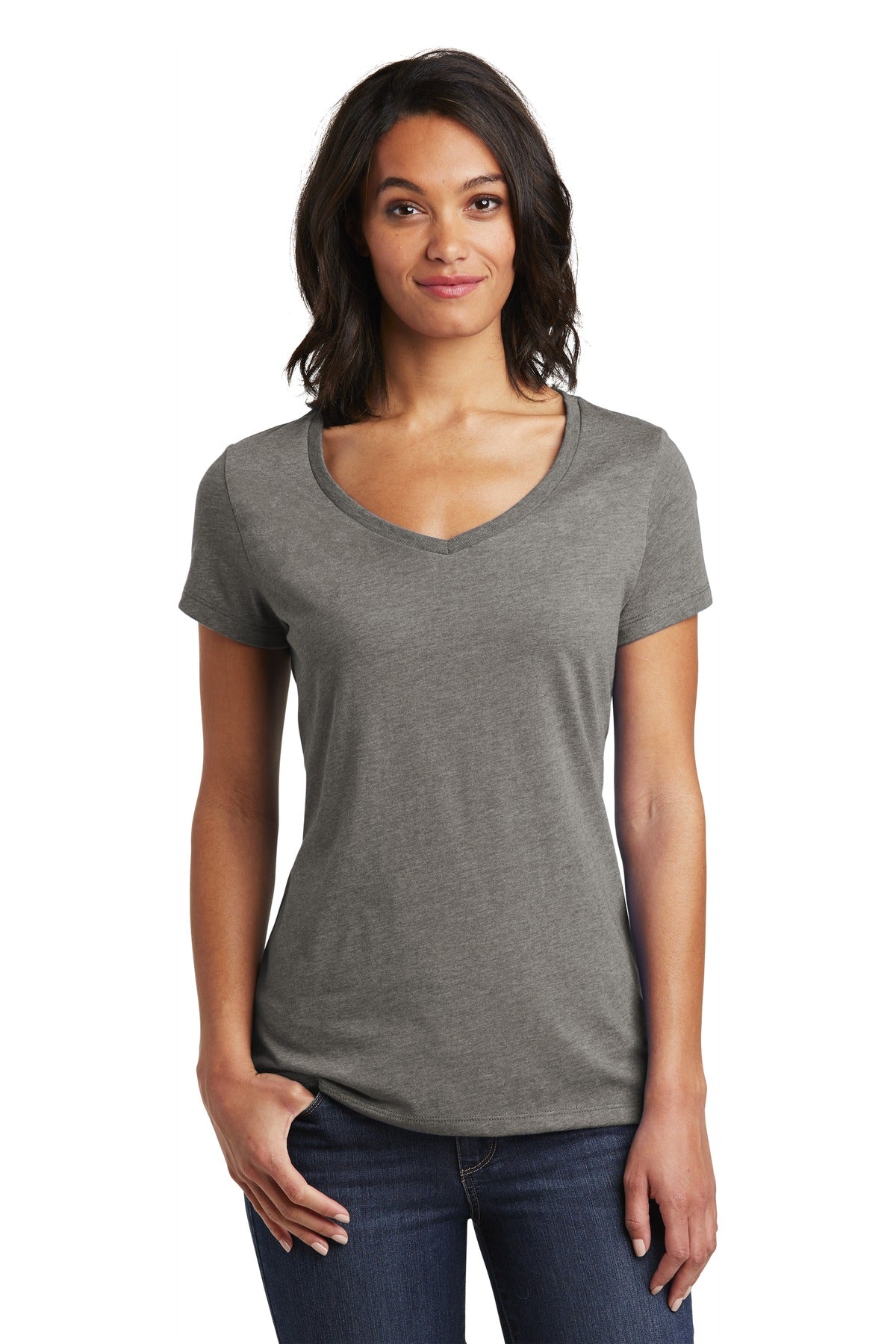 District Women's Very Important Tee V-Neck. DT6503