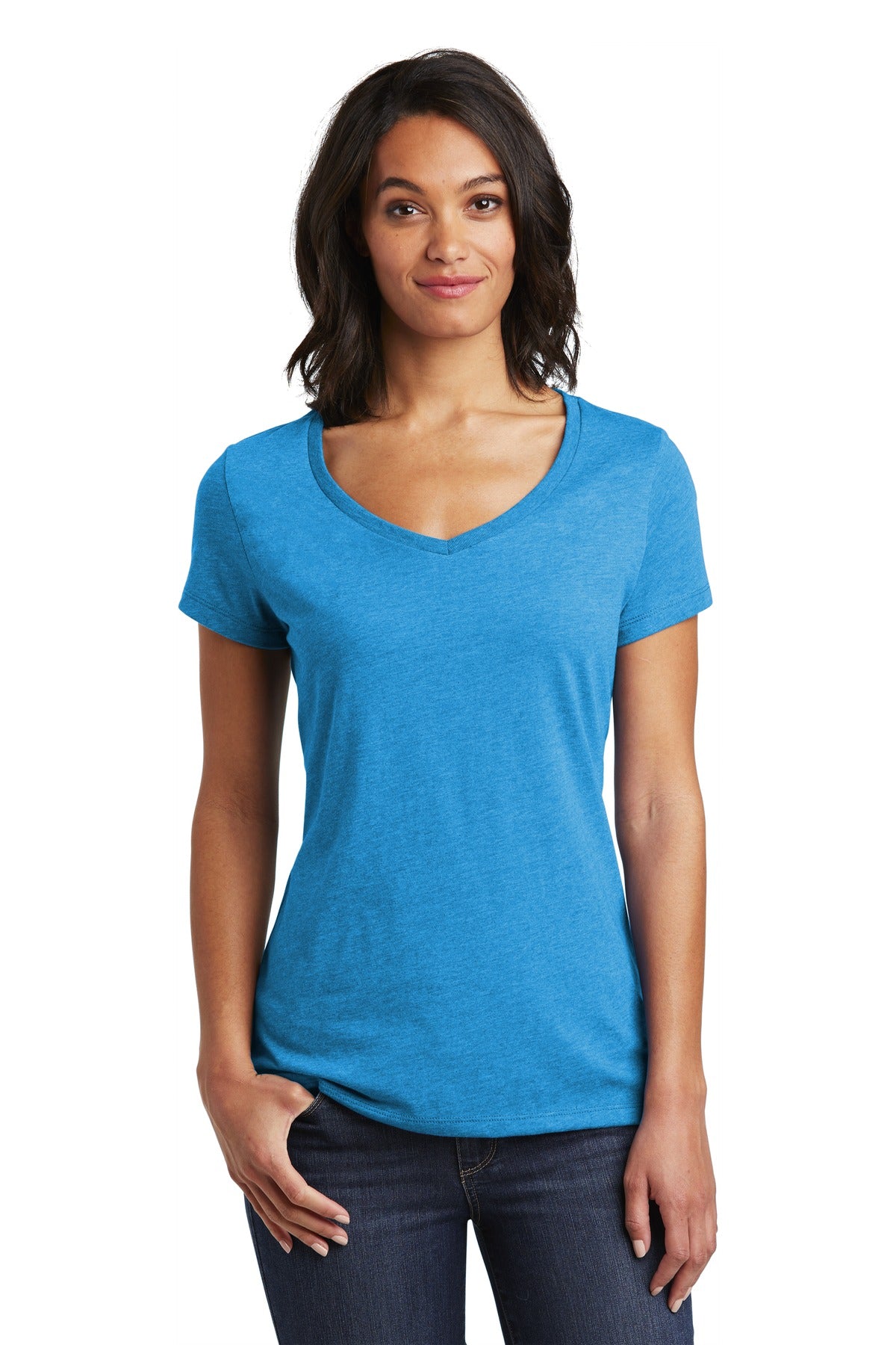 District Women's Very Important Tee V-Neck. DT6503