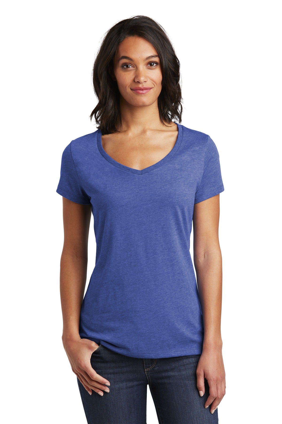 District Women's Very Important Tee V-Neck. DT6503