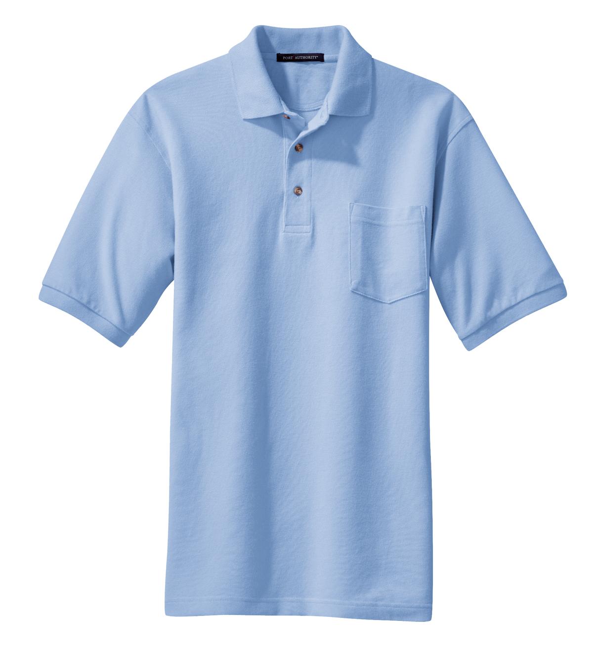 Port Authority Heavyweight Cotton Pique Polo with Pocket. K420P