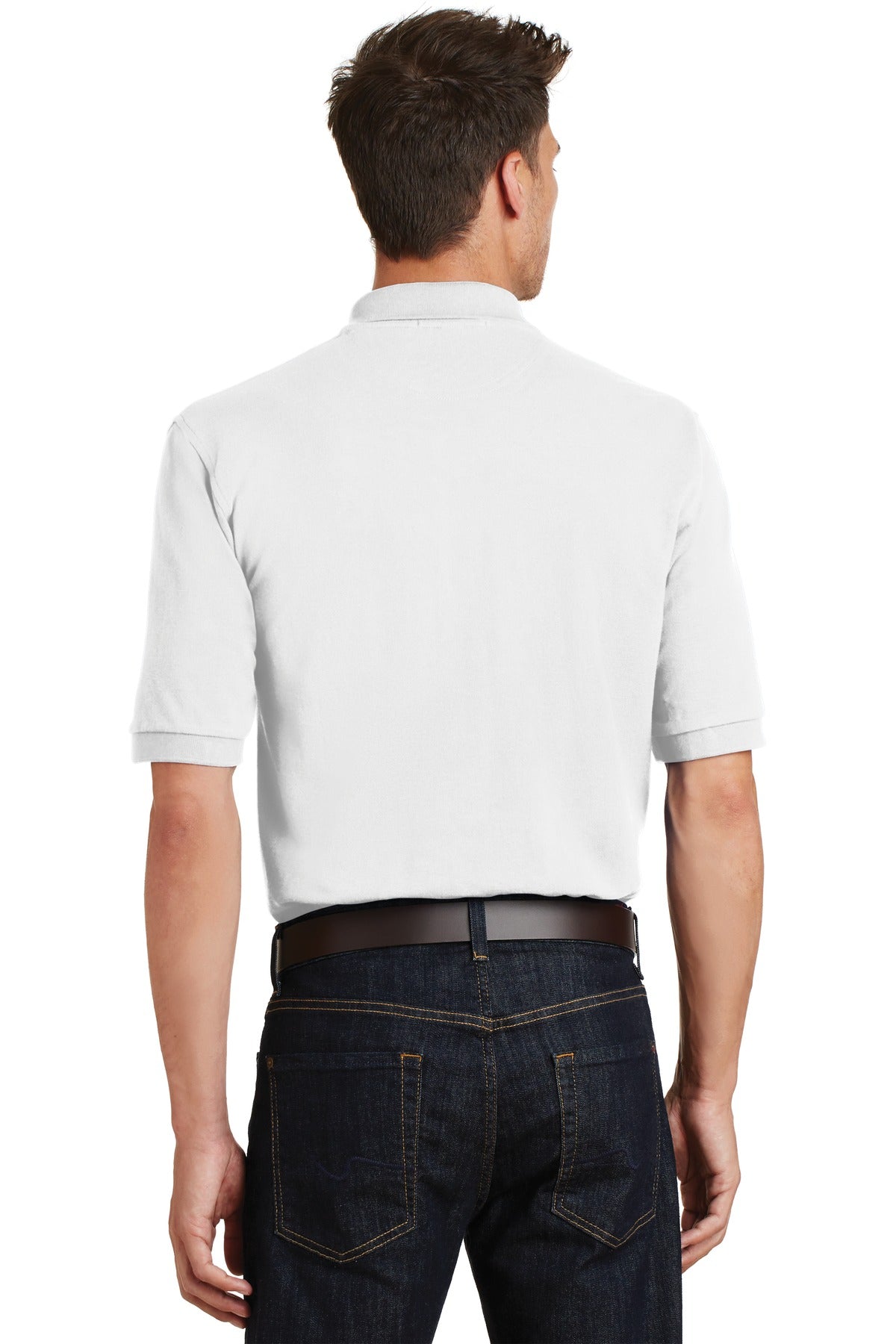 Port Authority Heavyweight Cotton Pique Polo with Pocket. K420P