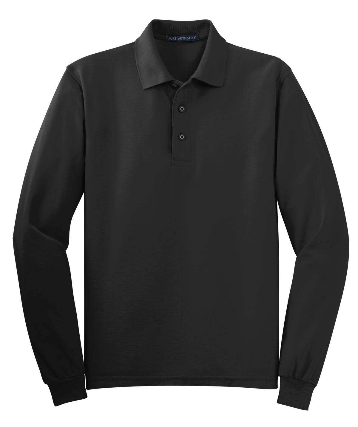 Port Authority Silk Touch™ Long Sleeve Polo. K500LS