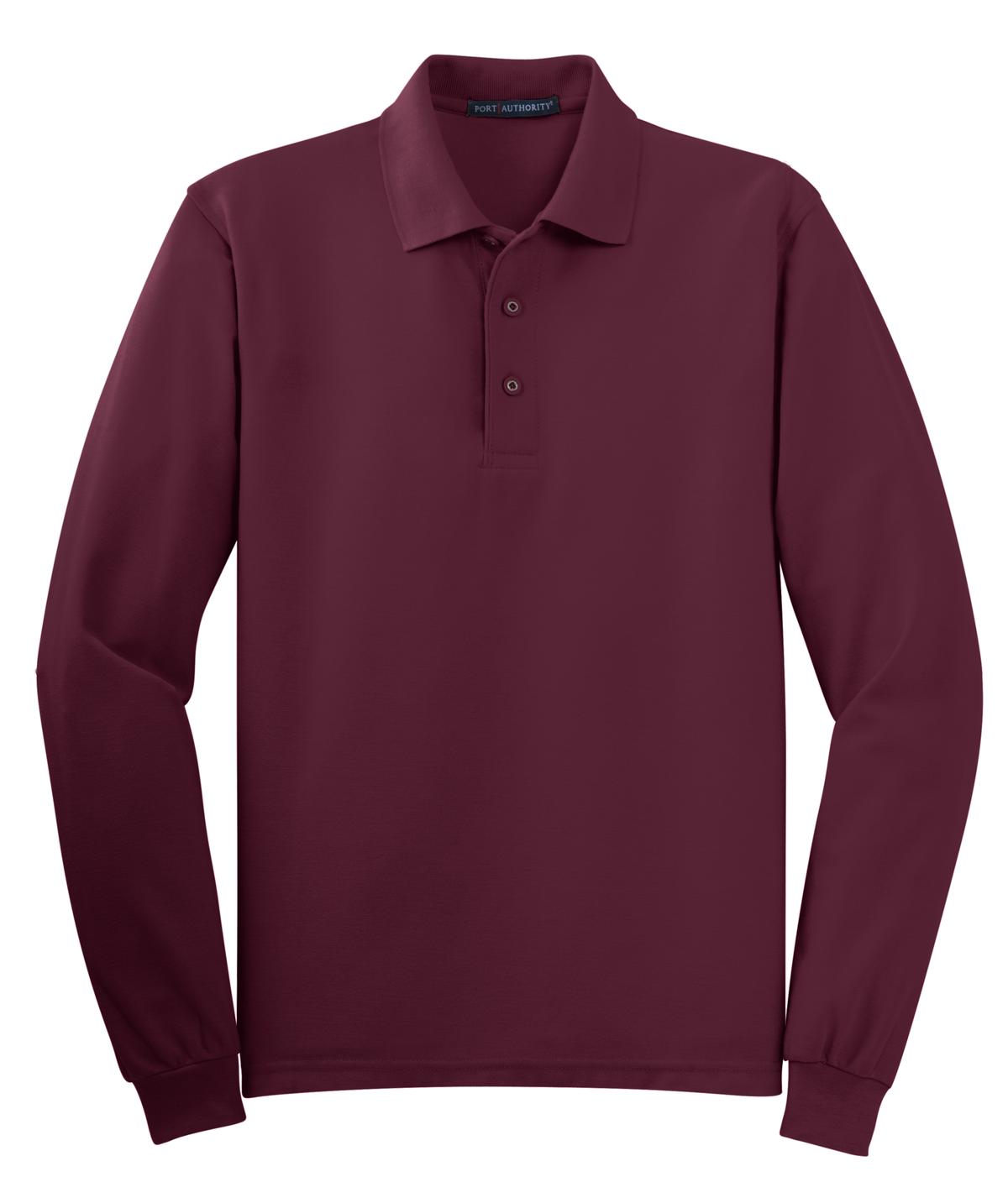 Port Authority Silk Touch™ Long Sleeve Polo. K500LS