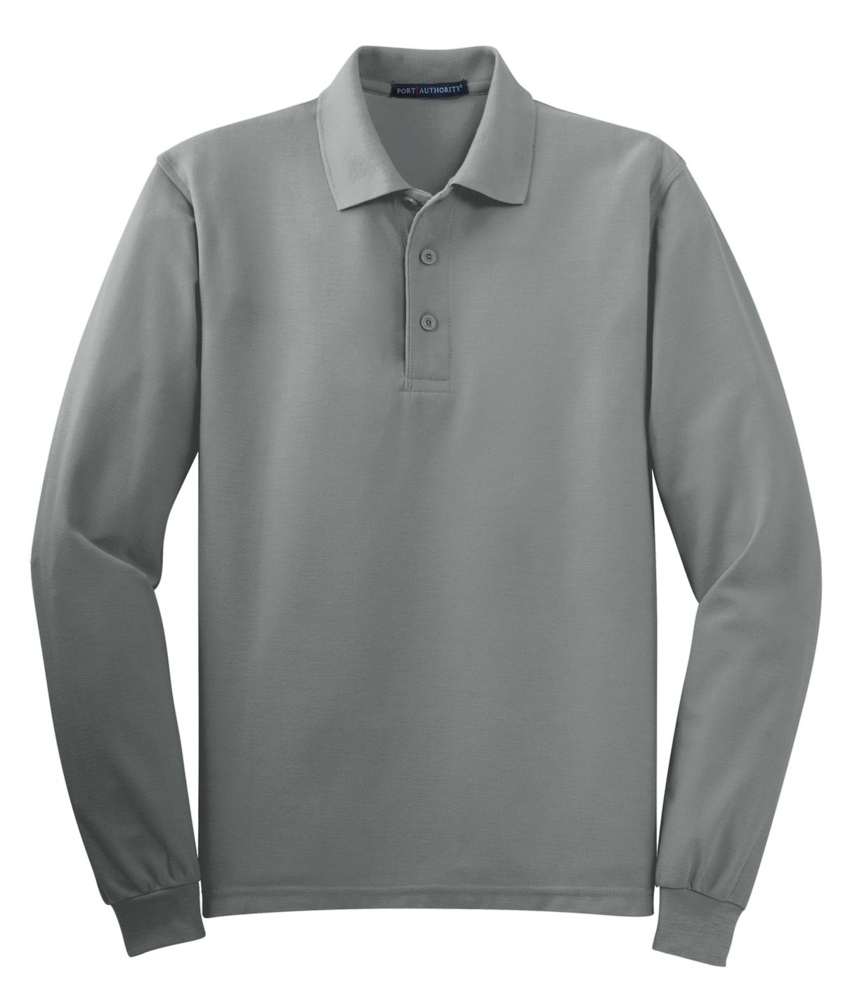 Port Authority Silk Touch™ Long Sleeve Polo. K500LS