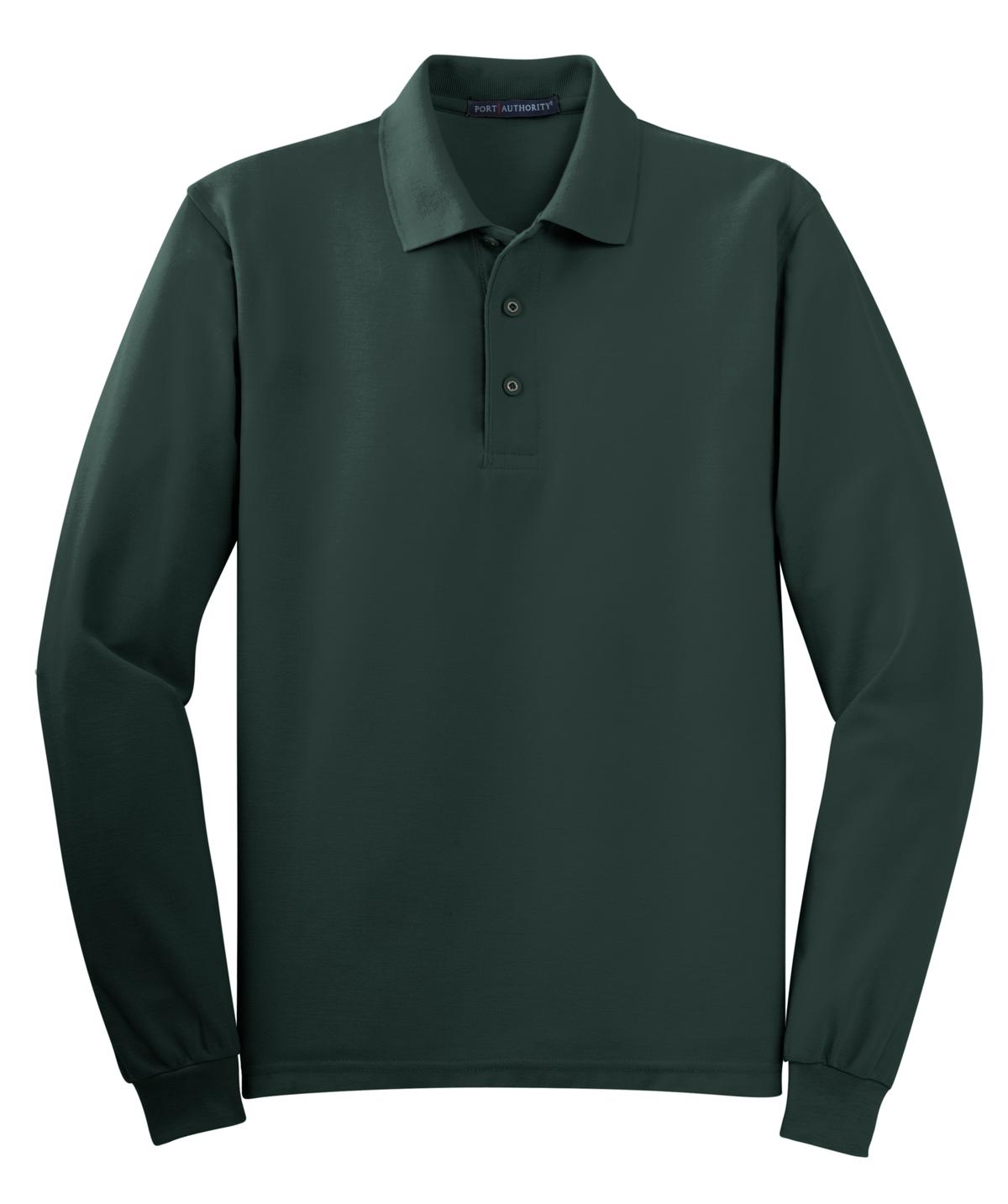 Port Authority Silk Touch™ Long Sleeve Polo. K500LS