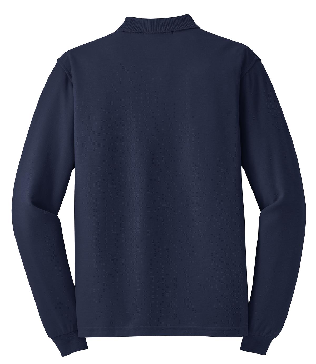 Port Authority Silk Touch™ Long Sleeve Polo. K500LS