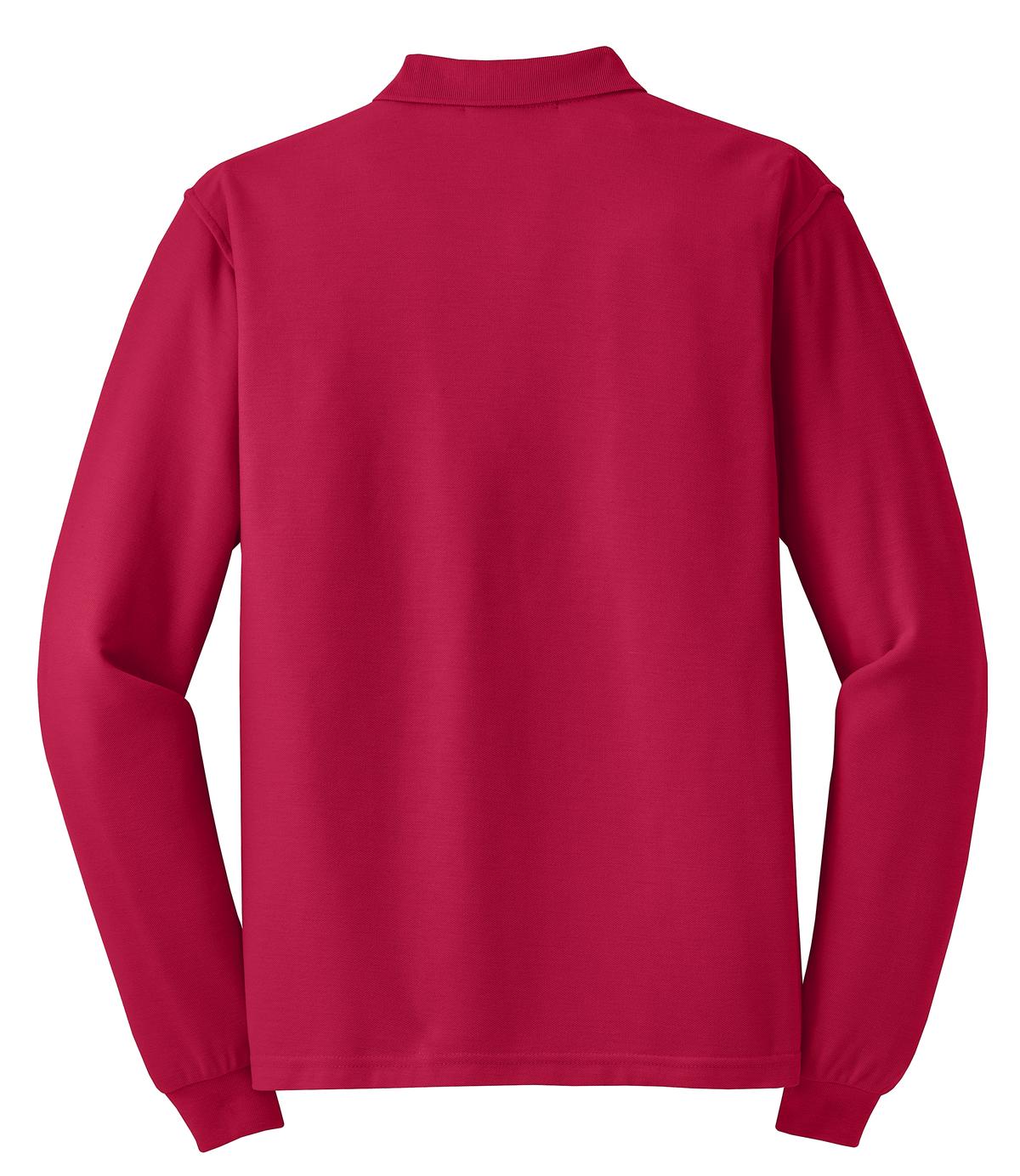 Port Authority Silk Touch™ Long Sleeve Polo. K500LS