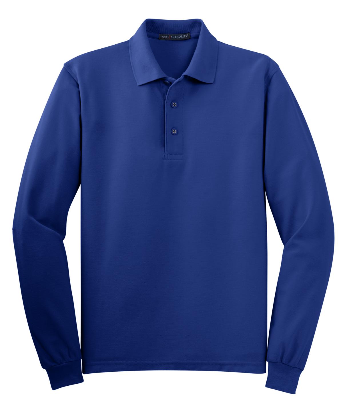 Port Authority Silk Touch™ Long Sleeve Polo. K500LS