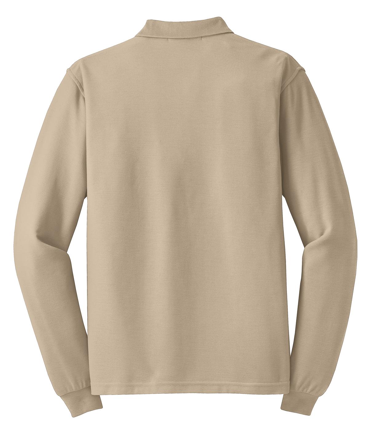 Port Authority Silk Touch™ Long Sleeve Polo. K500LS
