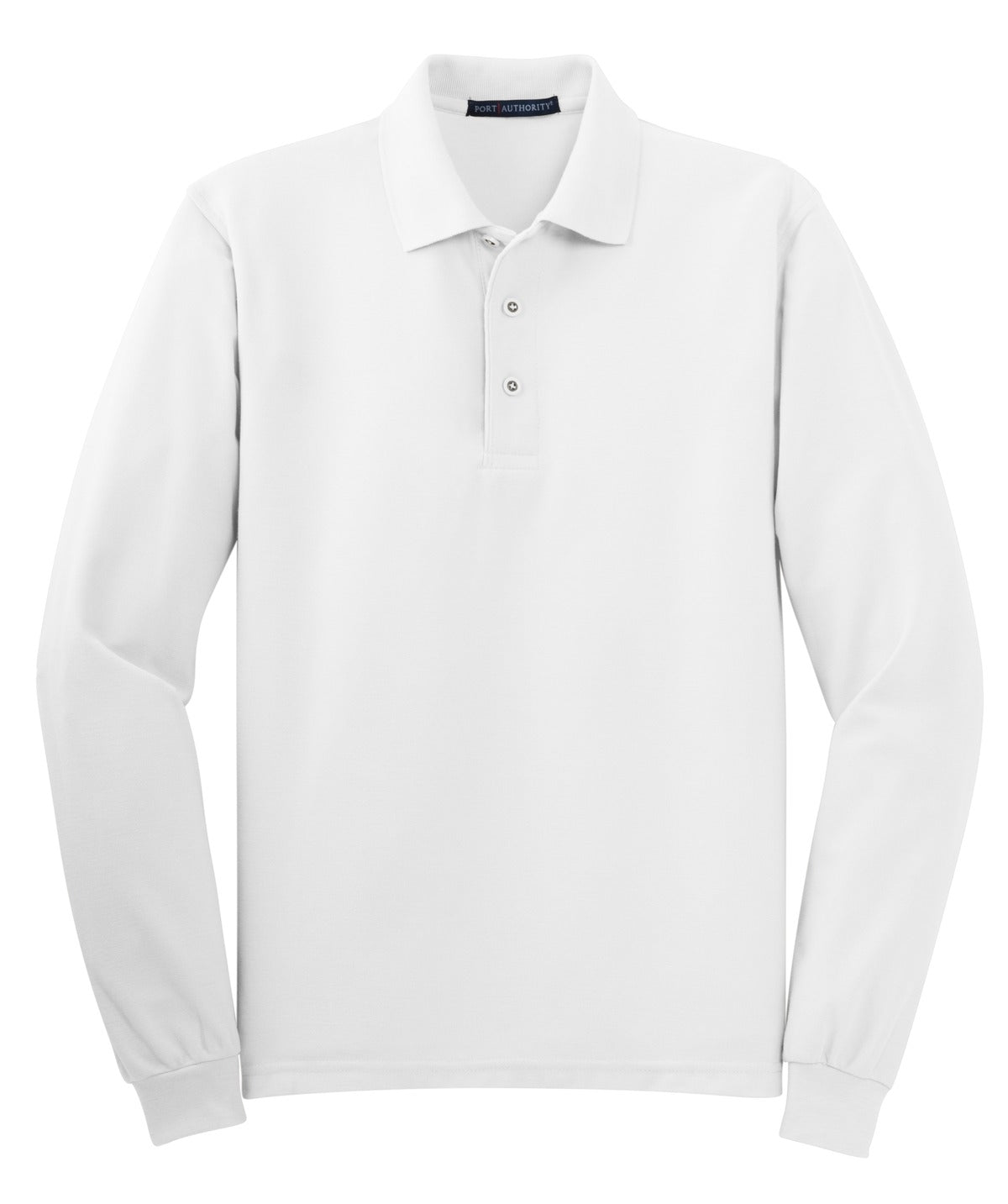 Port Authority Silk Touch™ Long Sleeve Polo. K500LS