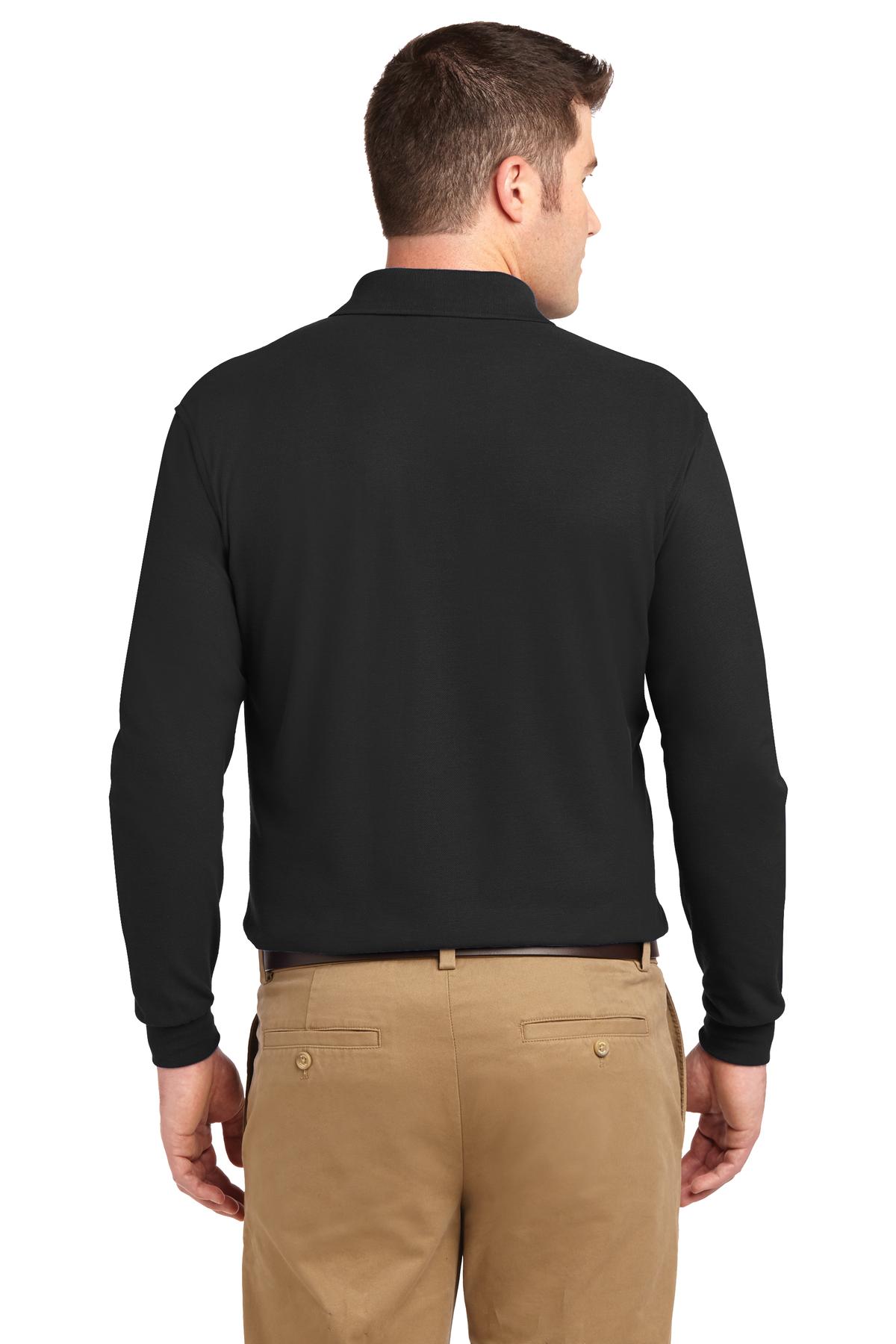 Port Authority Silk Touch™ Long Sleeve Polo. K500LS