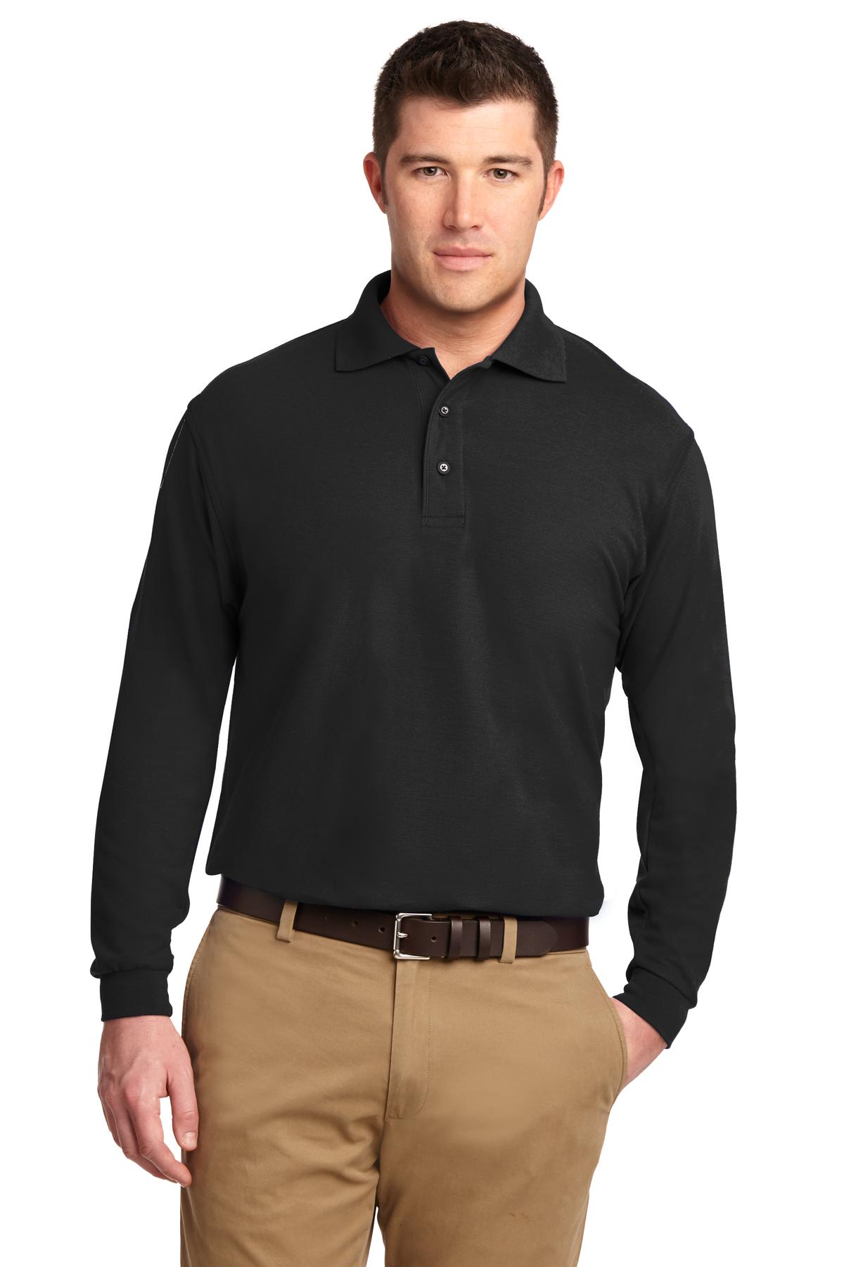 Port Authority Silk Touch™ Long Sleeve Polo. K500LS