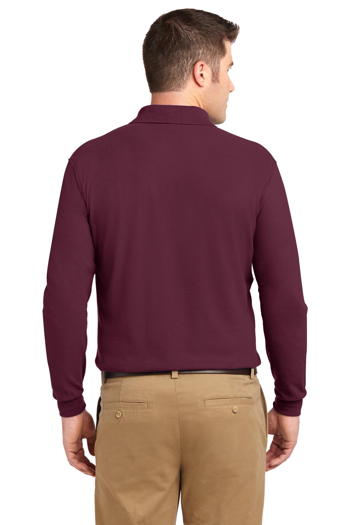 Port Authority Silk Touch™ Long Sleeve Polo. K500LS