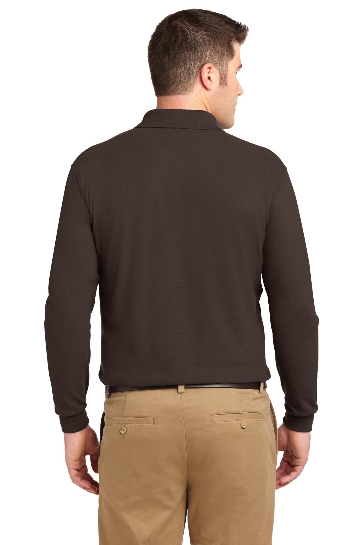 Port Authority Silk Touch™ Long Sleeve Polo. K500LS