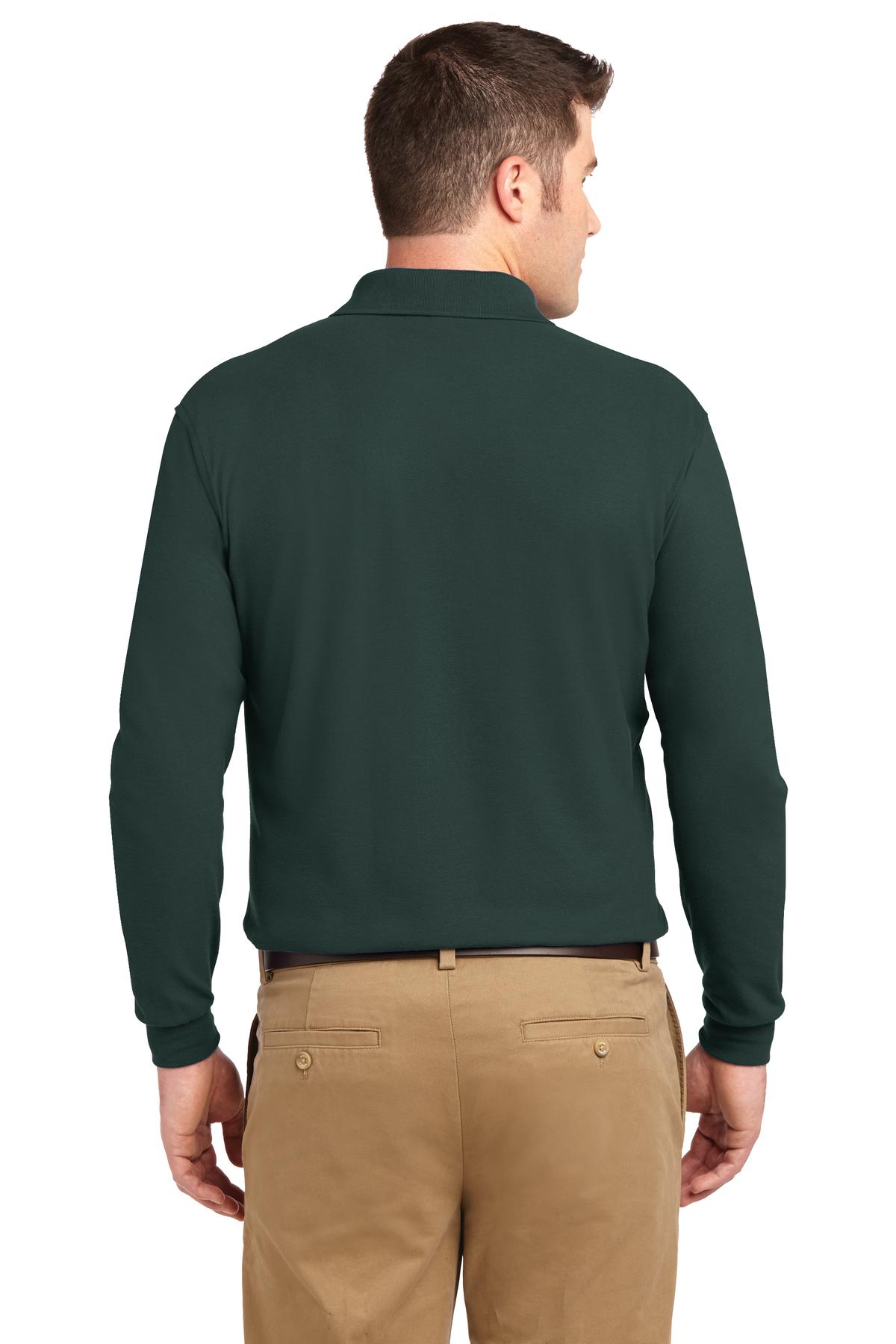Port Authority Silk Touch™ Long Sleeve Polo. K500LS