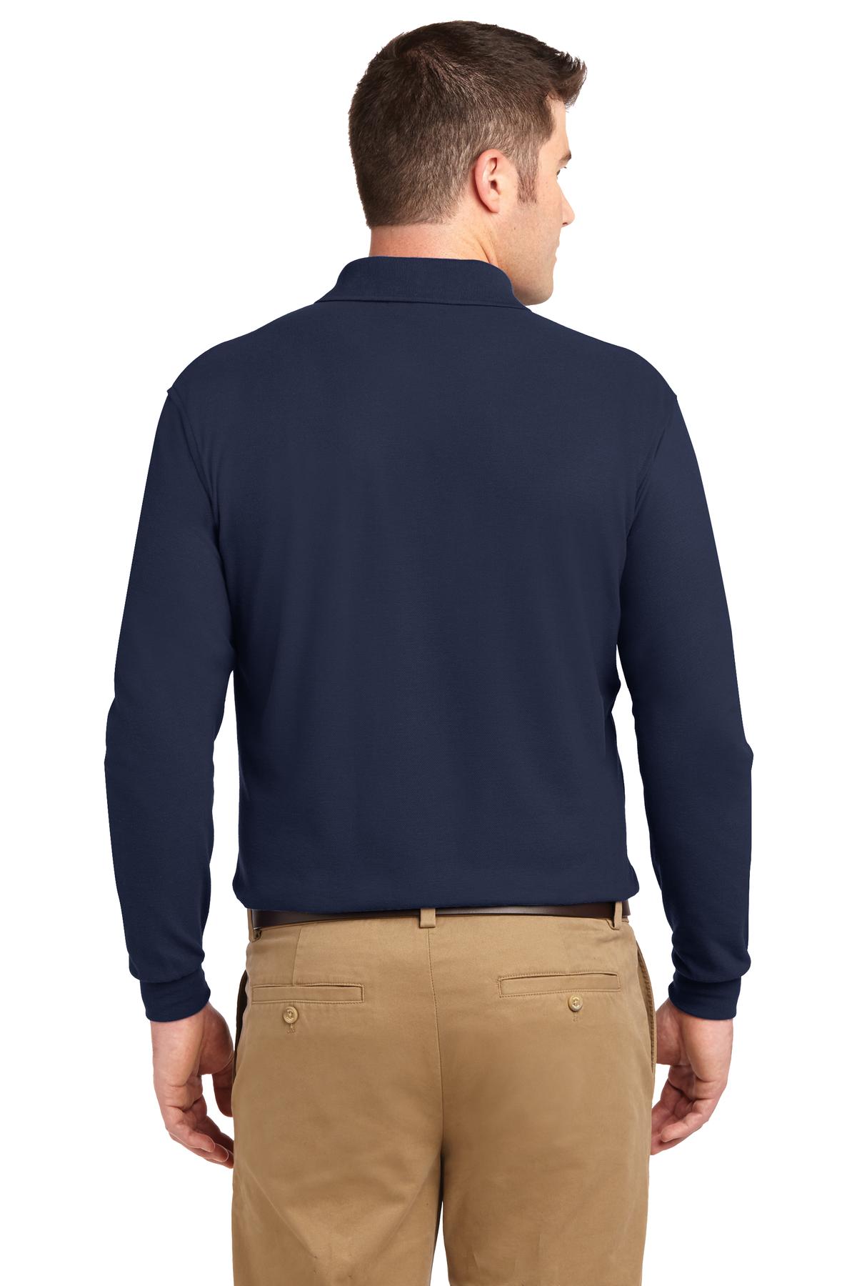 Port Authority Silk Touch™ Long Sleeve Polo. K500LS