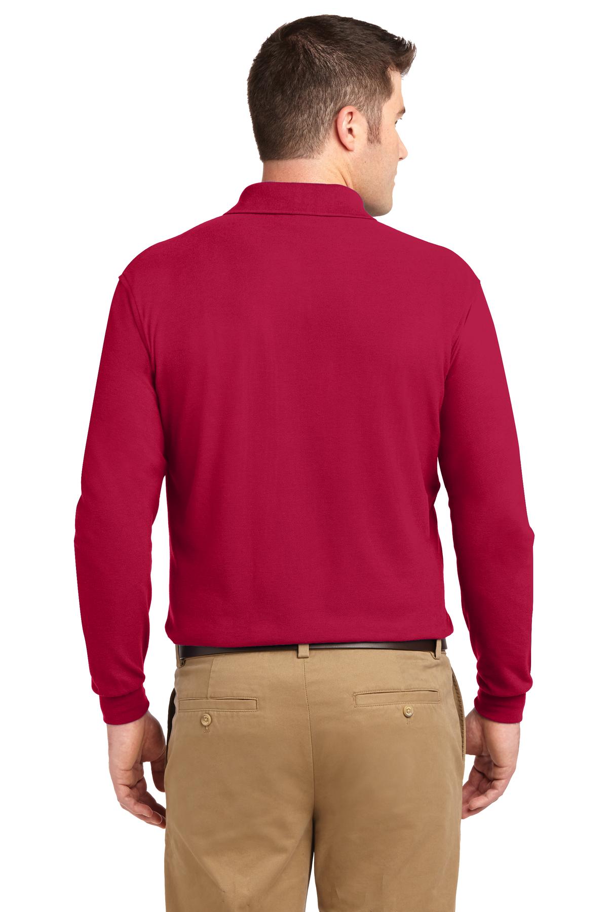 Port Authority Silk Touch™ Long Sleeve Polo. K500LS
