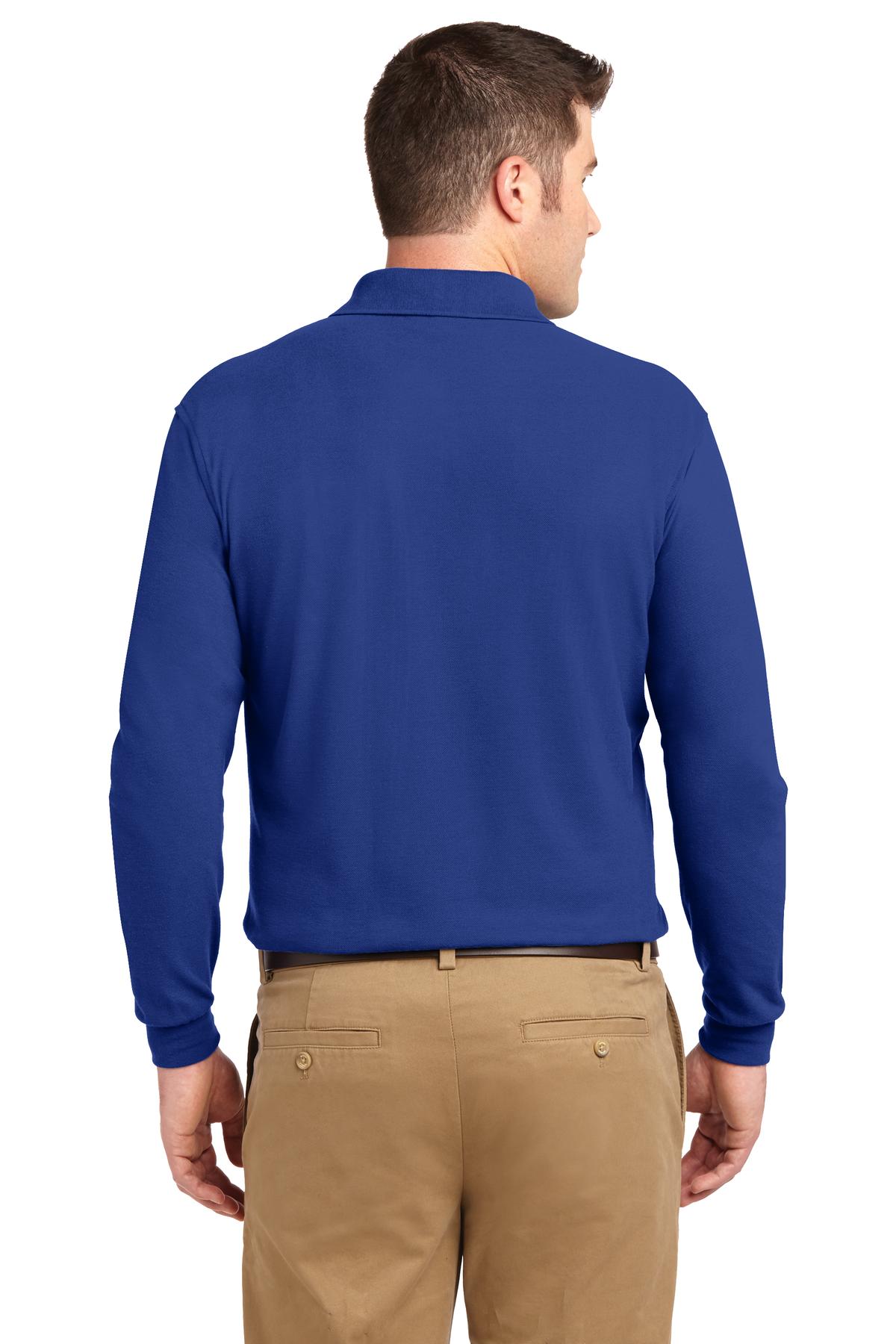Port Authority Silk Touch™ Long Sleeve Polo. K500LS