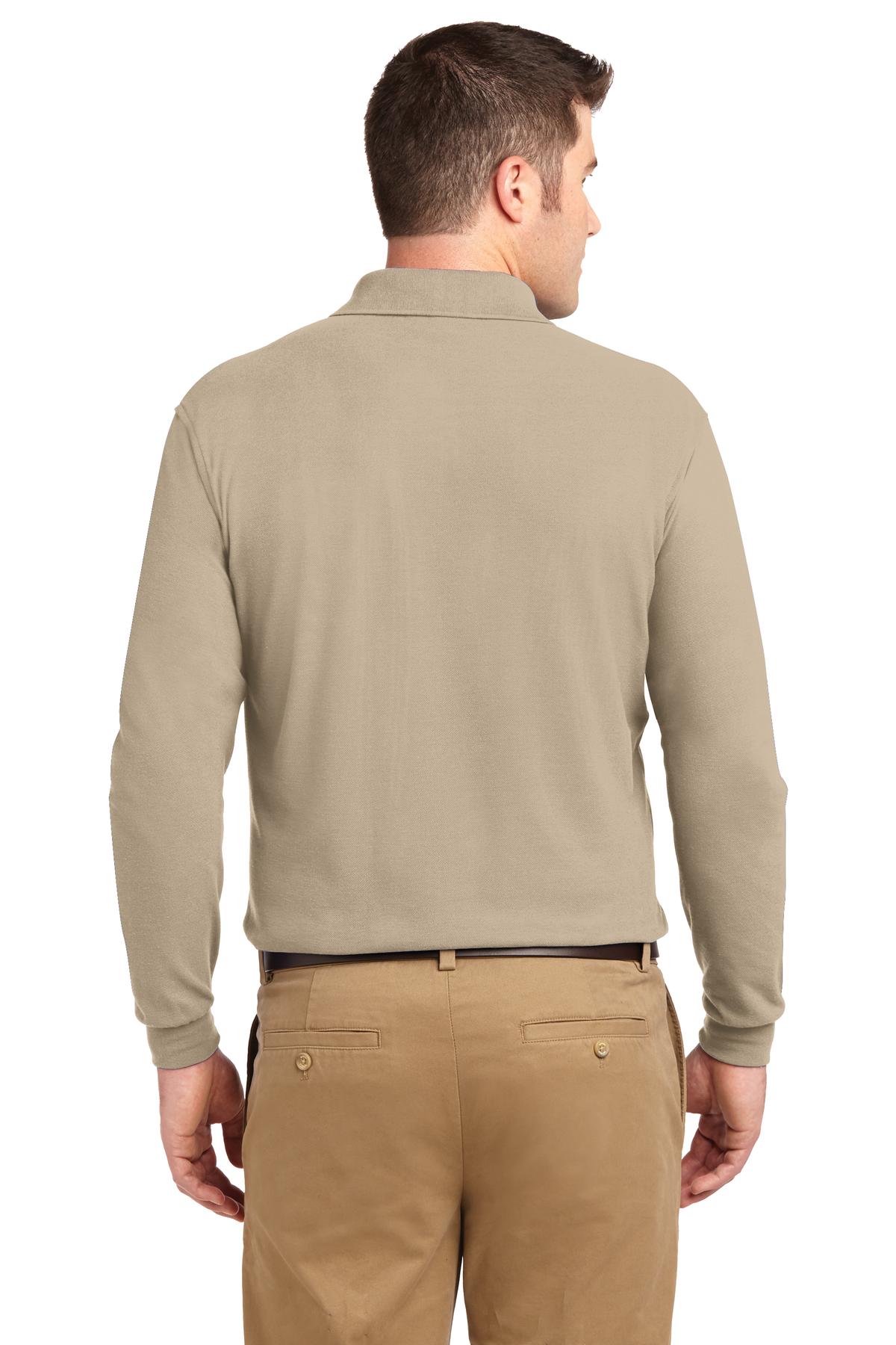 Port Authority Silk Touch™ Long Sleeve Polo. K500LS