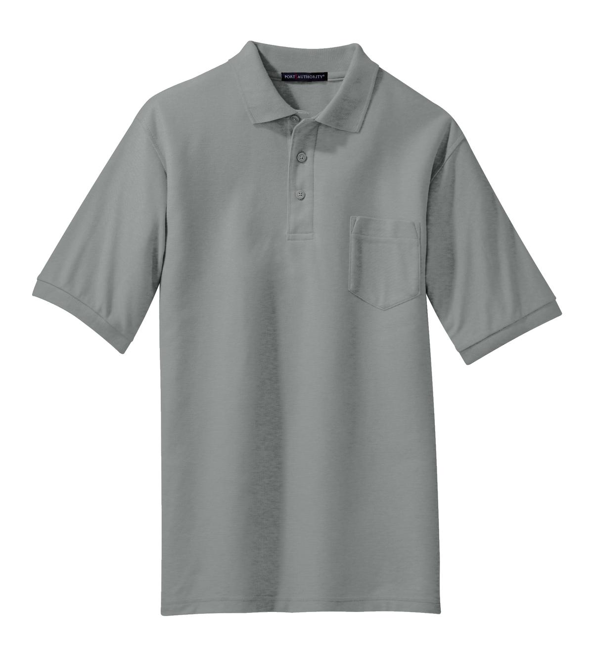 Port Authority Silk Touch™ Polo with Pocket. K500P