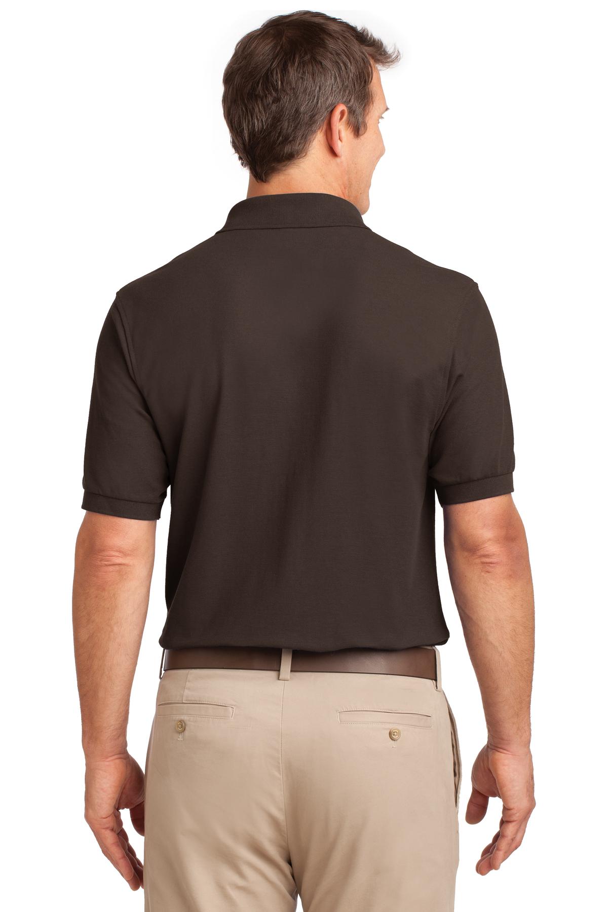 Port Authority Silk Touch™ Polo with Pocket. K500P