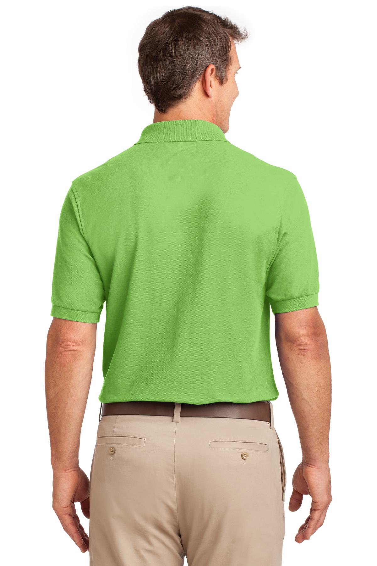 Port Authority Silk Touch™ Polo with Pocket. K500P