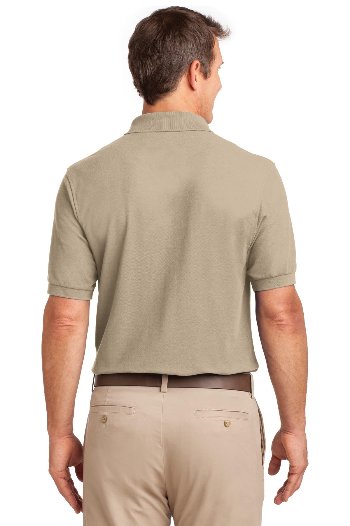 Port Authority Silk Touch™ Polo with Pocket. K500P