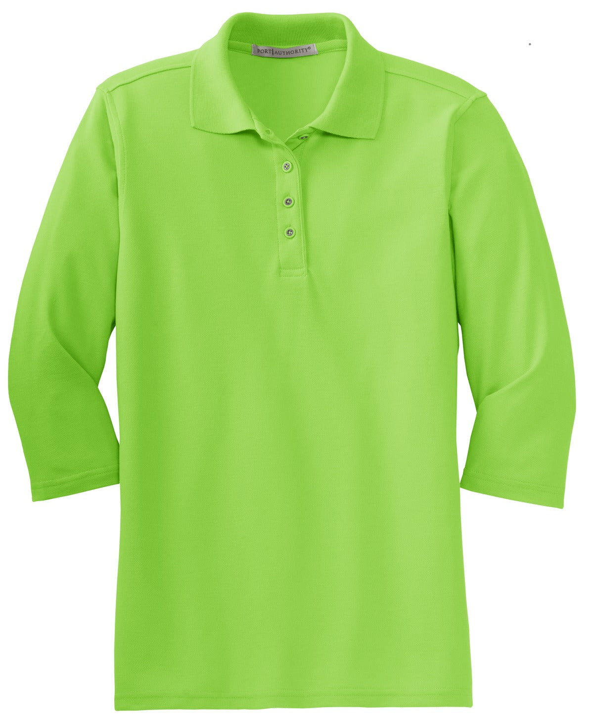 Port Authority Ladies Silk Touch™ 3/4-Sleeve Polo. L562