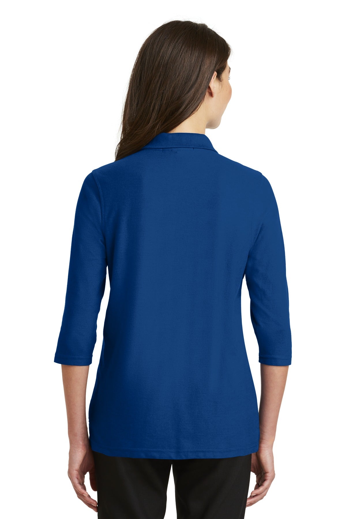 Port Authority Ladies Silk Touch™ 3/4-Sleeve Polo. L562