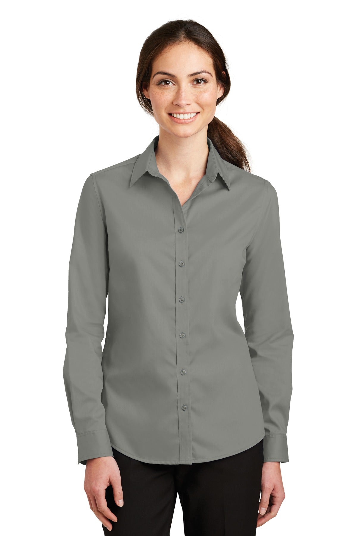 Port Authority Ladies SuperPro™ Twill Shirt. L663