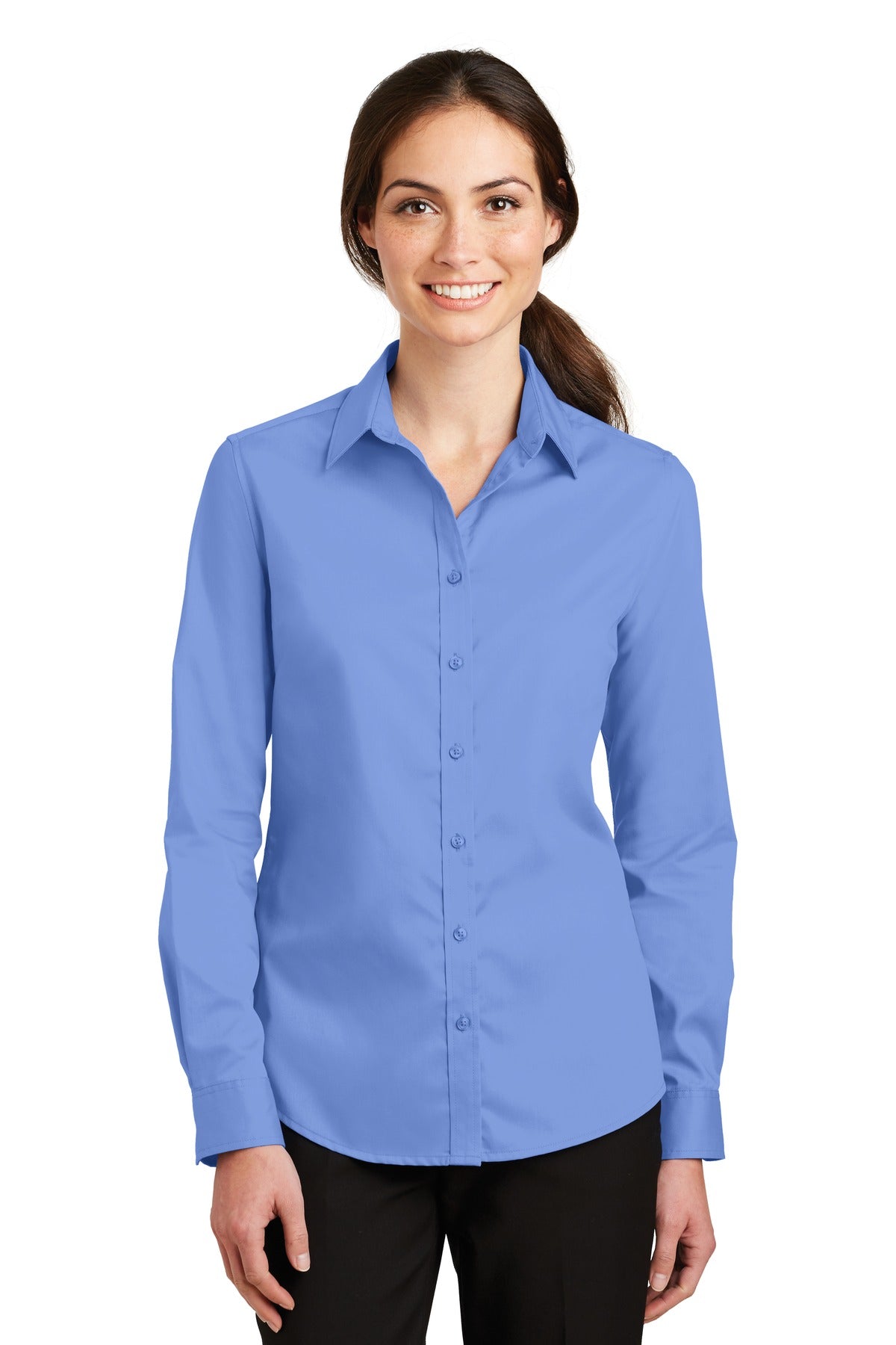 Port Authority Ladies SuperPro™ Twill Shirt. L663