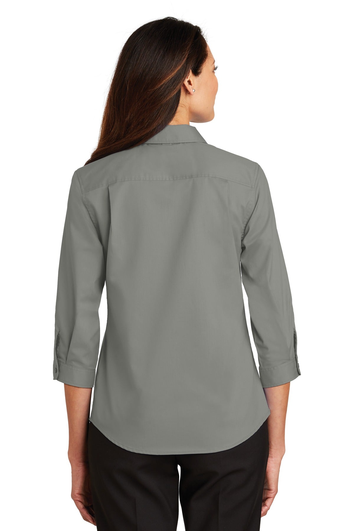 Port Authority Ladies 3/4-Sleeve SuperPro™ Twill Shirt. L665