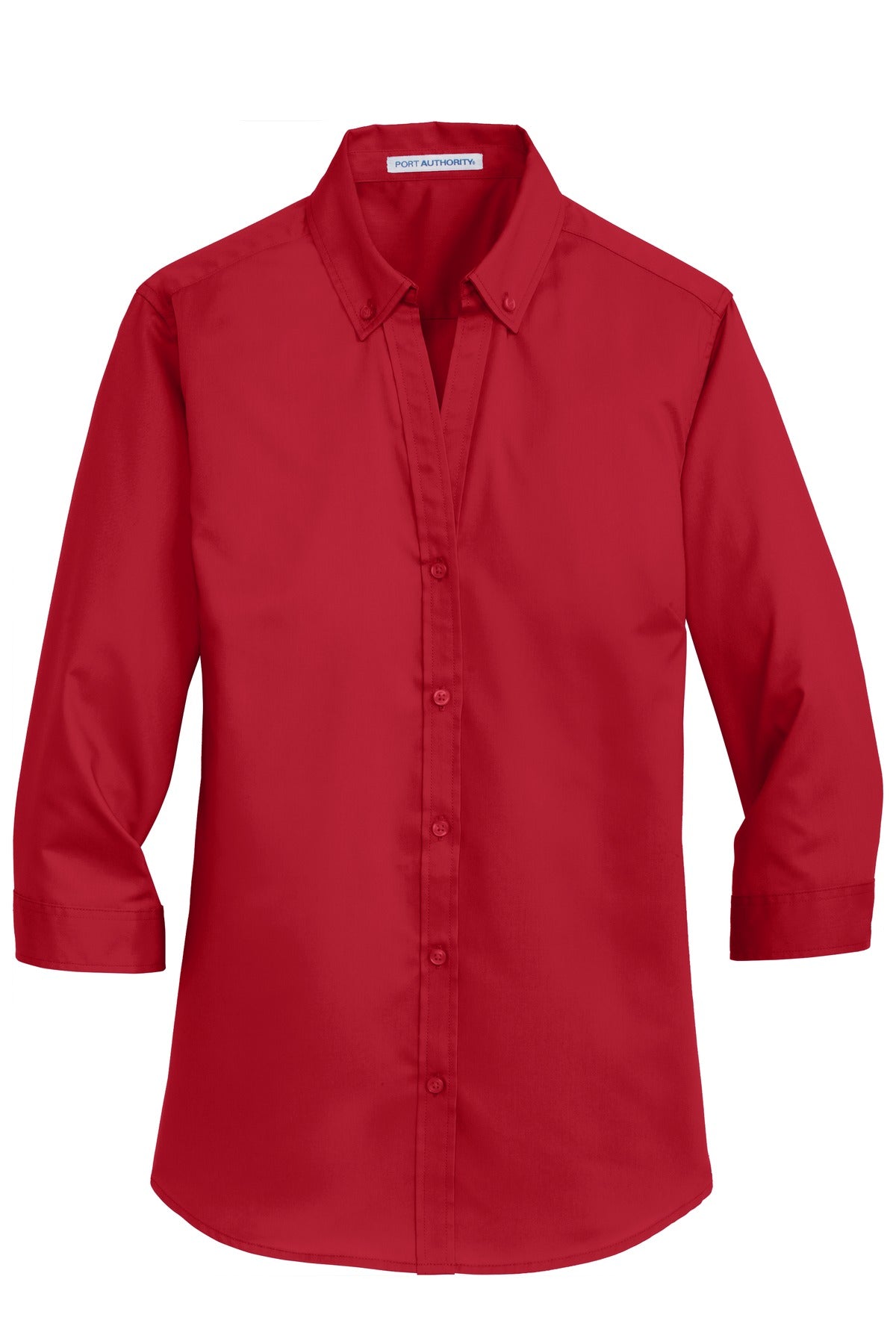 Port Authority Ladies 3/4-Sleeve SuperPro™ Twill Shirt. L665