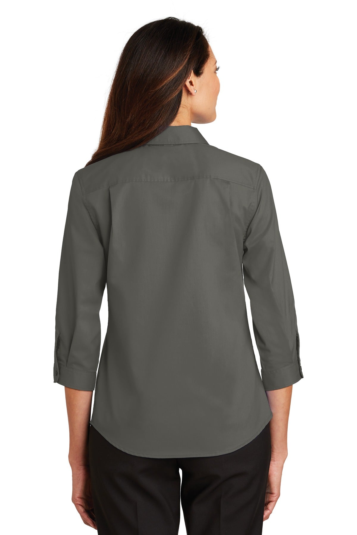 Port Authority Ladies 3/4-Sleeve SuperPro™ Twill Shirt. L665