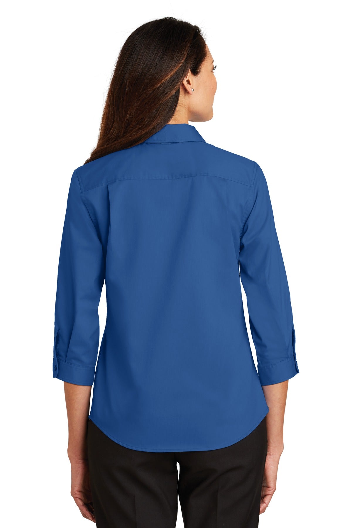 Port Authority Ladies 3/4-Sleeve SuperPro™ Twill Shirt. L665