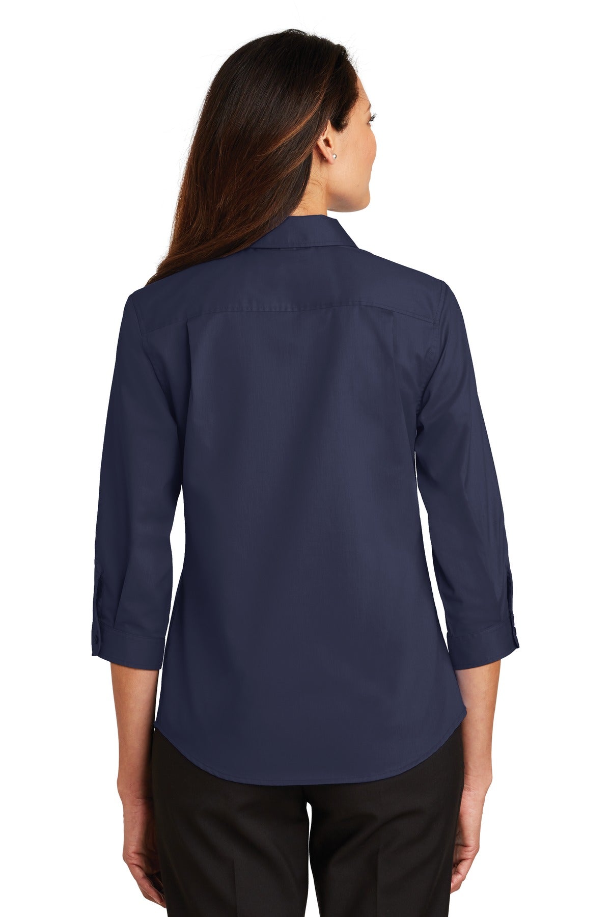 Port Authority Ladies 3/4-Sleeve SuperPro™ Twill Shirt. L665