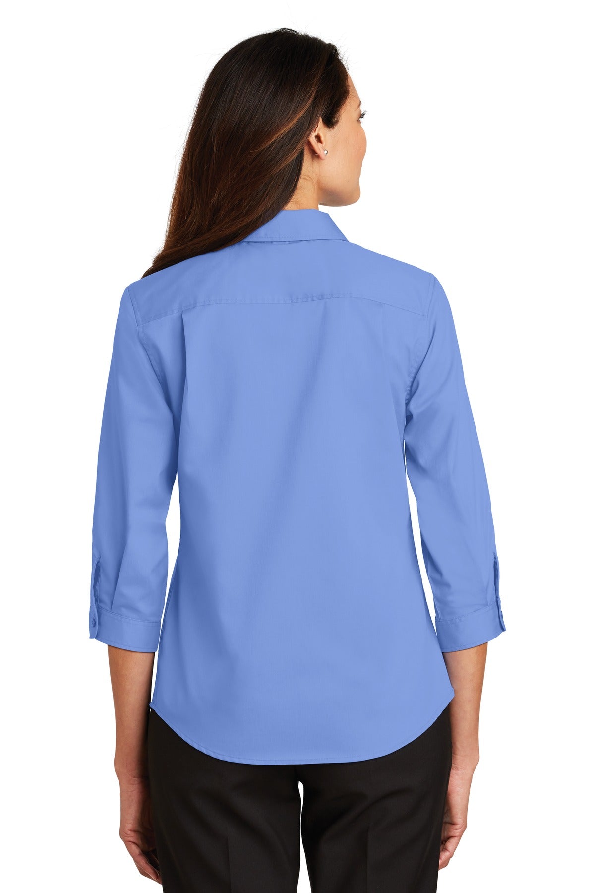 Port Authority Ladies 3/4-Sleeve SuperPro™ Twill Shirt. L665