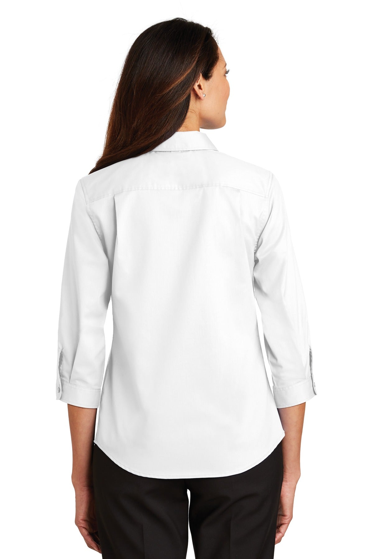 Port Authority Ladies 3/4-Sleeve SuperPro™ Twill Shirt. L665