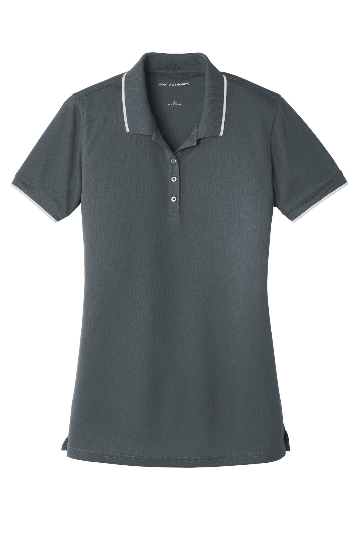 Port Authority Ladies Dry Zone UV Micro-Mesh Tipped Polo. LK111