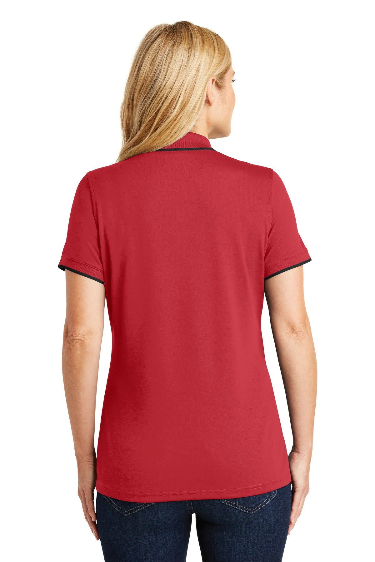 Port Authority Ladies Dry Zone UV Micro-Mesh Tipped Polo. LK111